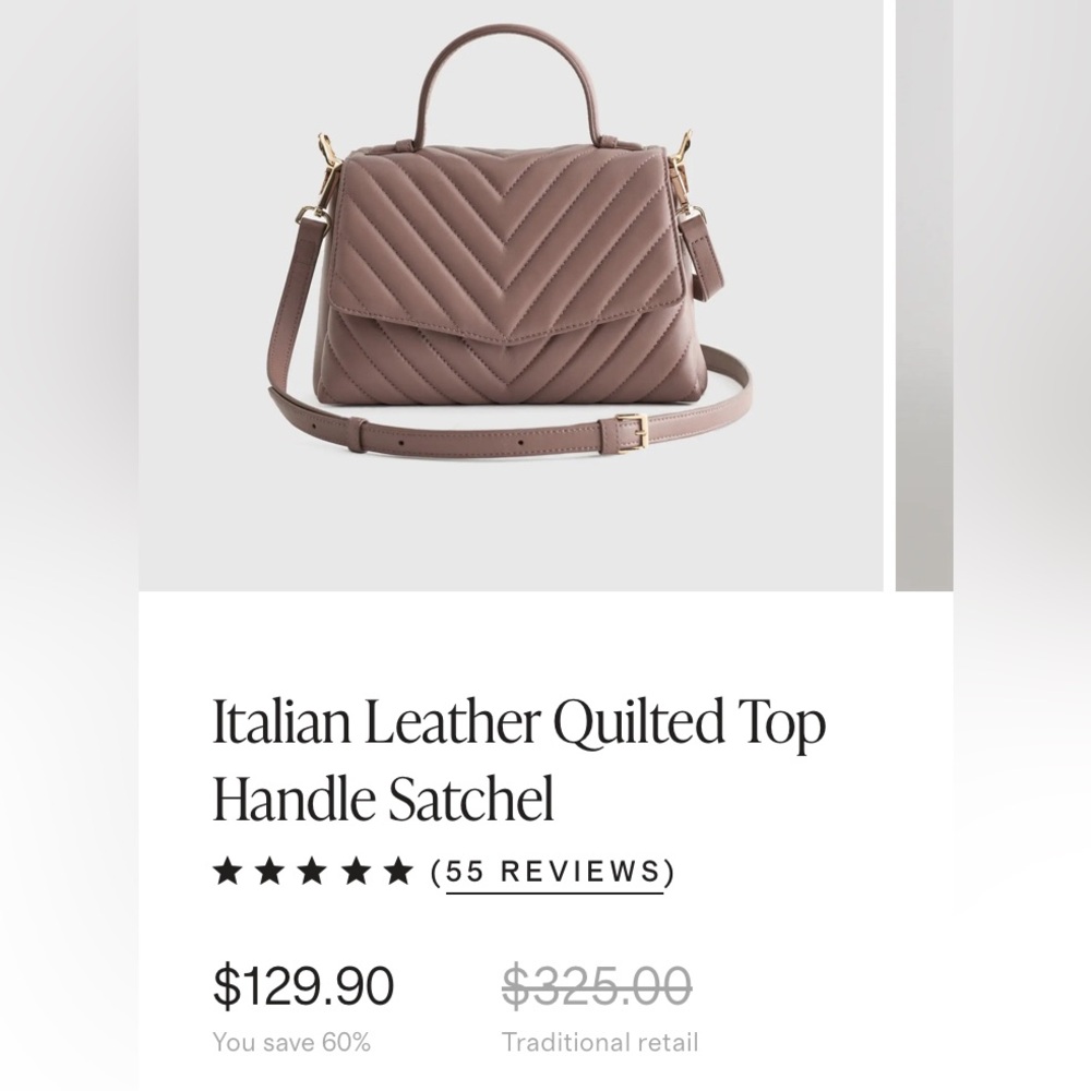 Quince bag color DARK TAUPE